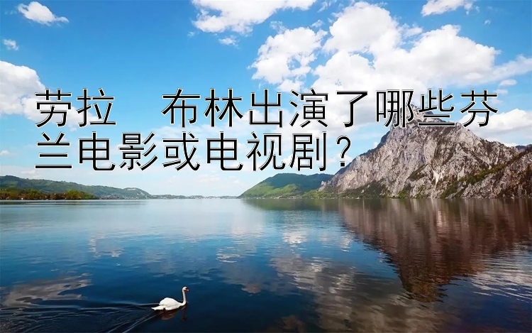 劳拉・布林出演了哪些芬兰电影或电视剧？