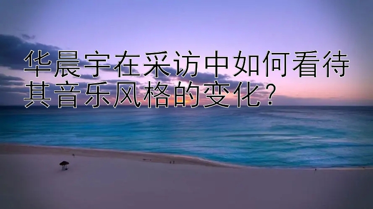 华晨宇在采访中如何看待其音乐风格的变化？