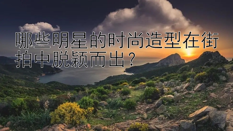 哪些明星的时尚造型在街拍中脱颖而出？