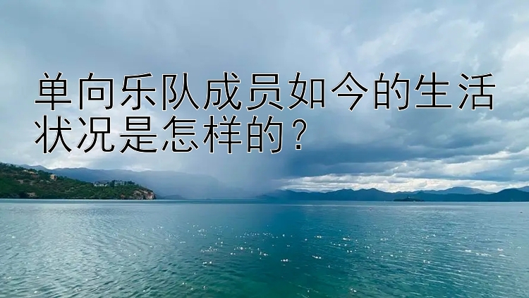 单向乐队成员如今的生活状况是怎样的？