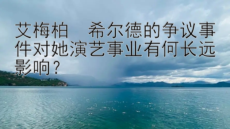 艾梅柏・希尔德的争议事件对她演艺事业有何长远影响？