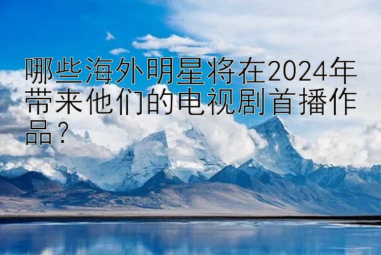 哪些海外明星将在2024年带来他们的电视剧首播作品？